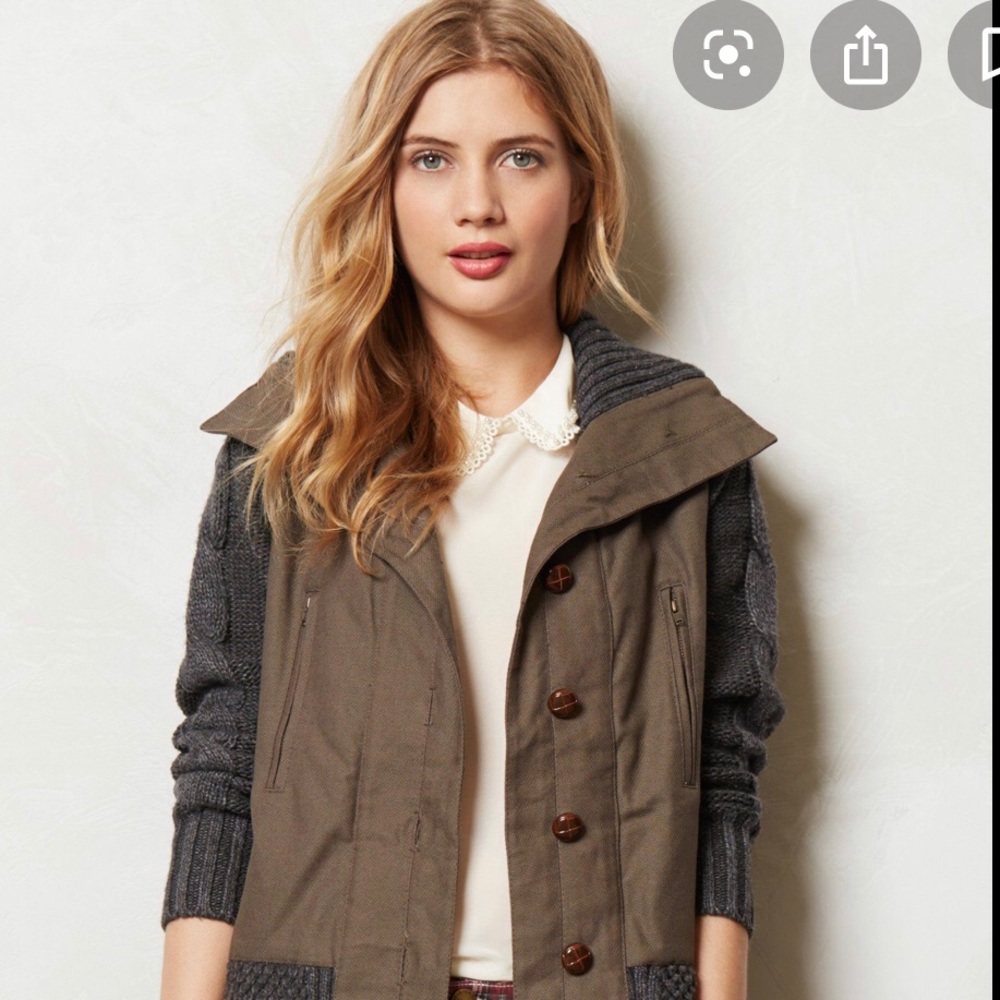 Anthropologie Dorsey Sweater Jacket